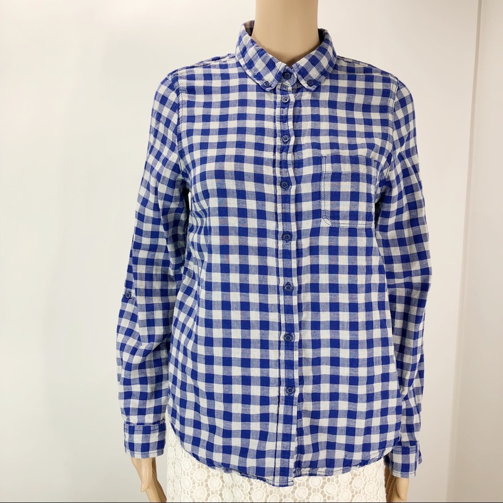 Joe Fresh with collar long sleeve top medium ( 24)